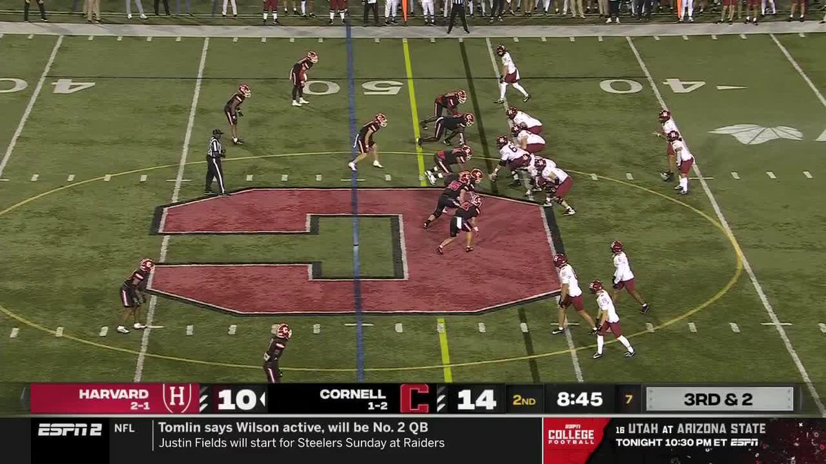 🏡 54 Yards to the House‼️ Seamus Gilmartin with his first career TD! 🔥 Craig: 10-13, 176 YDS, 2 TD 📺 📊 #GoCrimson #OneCrimson