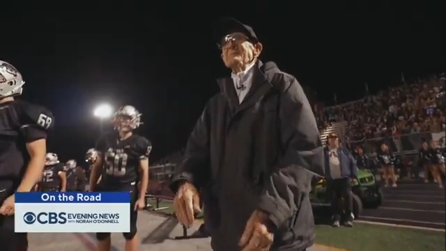 93-year-old Steve Young is Antioch Community High School’s biggest supporter, cheering on students from the sidelines for decades. Since we first told this story, the school’s number one fan received a special recognition. Steve Hartman is On the Road.