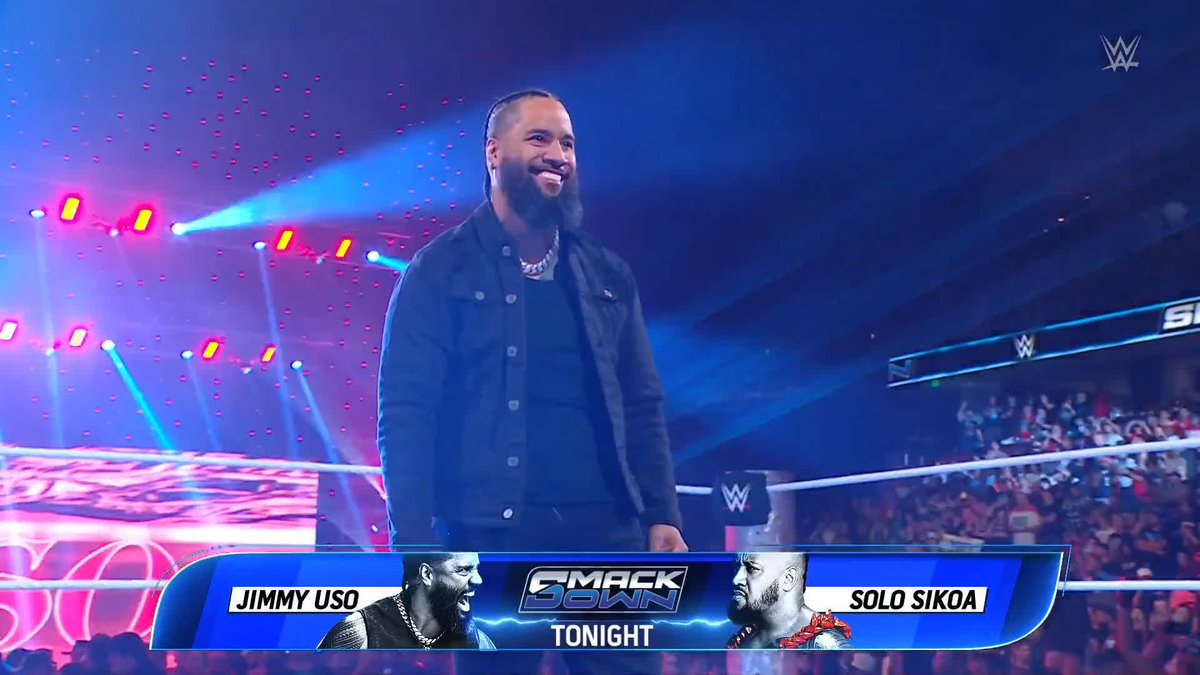 LET'S GO!!! Jimmy Uso is kicking off #SmackDown tonight! 🙌
