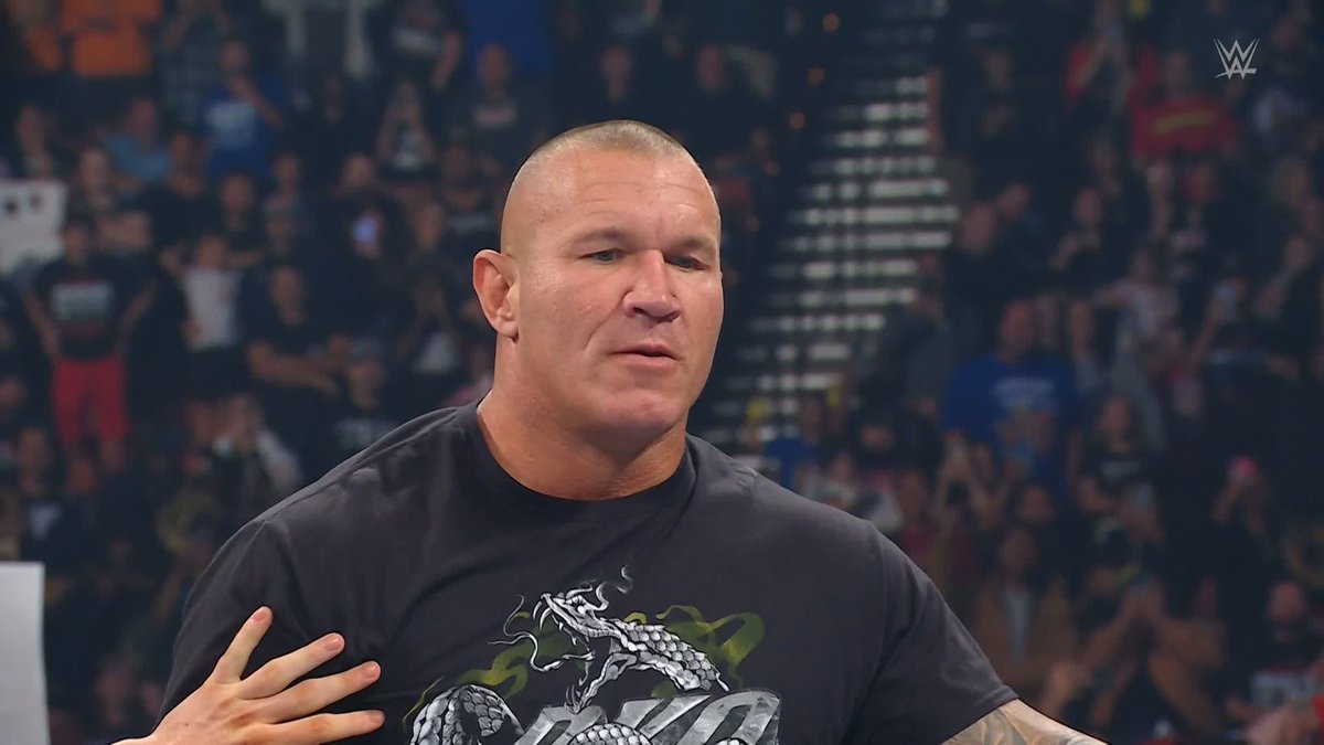 .Randy Orton tried to be the voice of reason... but he let his fist do the talking instead 😬 #SmackDown