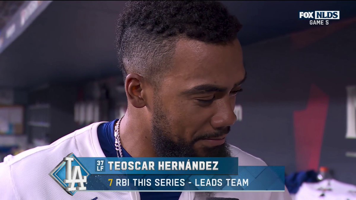 "This is my first time in this kind of atmosphere. But I love this. This is why I came here. This is why I signed here with the Dodgers." Teoscar Hernandez talks with Ken Rosenthal about his home run and the atmosphere at Dodger Stadium