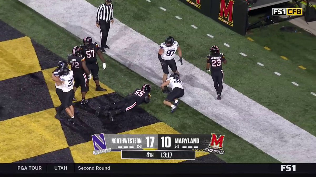 Finding out MD is down 30-10 at home in conference: Who was in town — Ohio State, Michigan or Oregon? Finding out they’re playing Northwestern: I’m sorry, what?