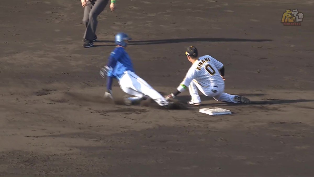 4回表、梅野選手が梶原選手の盗塁を強肩で阻止！ピンチの目を摘む！ #hanshin #虎テレ #阪神タイガース #ARE_GOES_ON