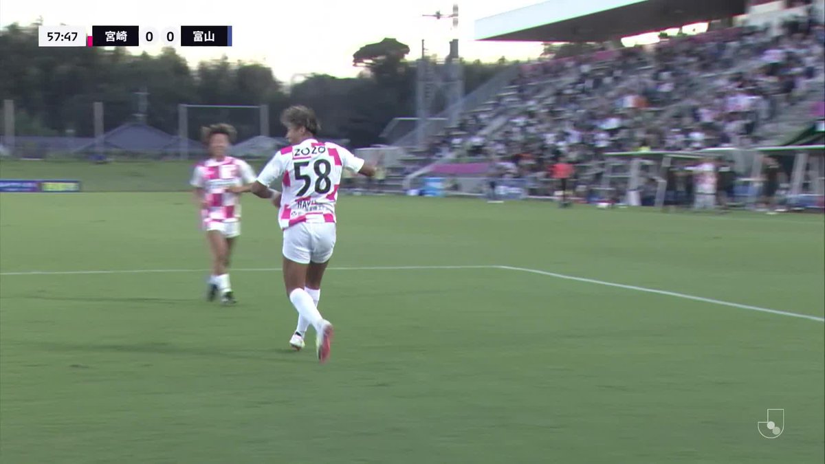 古巣相手に豪快な一撃🚀 🎦 ゴール動画 🏆 明治安田Ｊ３リーグ 第32節 🆚 宮崎vs富山 🔢 1-0 ⌚️ 58分 ⚽️ 武 颯（宮崎） #Ｊリーグ