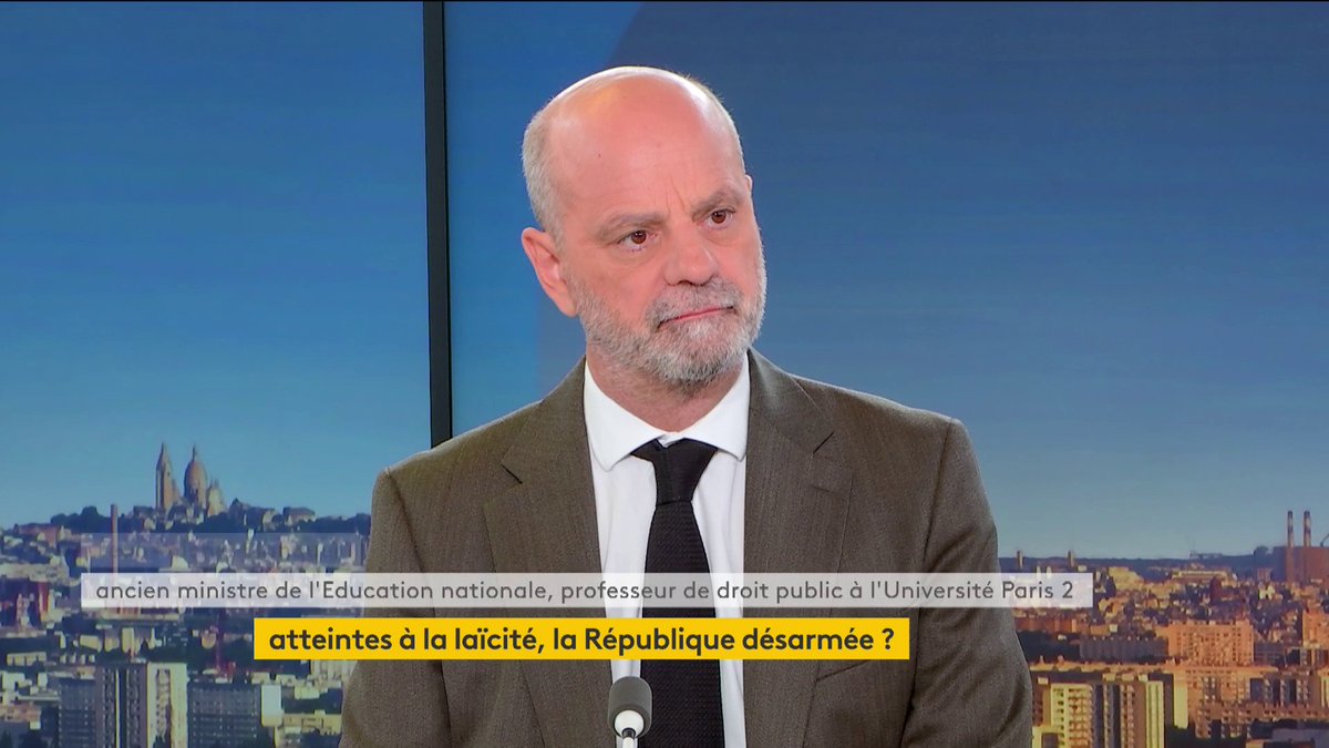 🔴 Présence de drapeaux palestiniens dans les universités dès le 8 octobre ➡️ "Ce qu'a fait Jean-Luc Mélenchon est totalement honteux" s'insurge l'ancien ministre de l'Education nationale Jean-Michel Blanquer