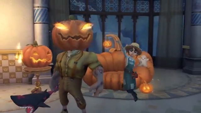 2024年ハロウィンテーマ家具を紹介♪ 荘園ハロウィンに遊びにきてくれて おばけさんもおててフリフリなの👻 パンプキンに触れると、 わわ!パパの顔がジャック・オー・ランタンに!? どんなパパでもかっこいいの!🎃 10/17のショップが待ちきれないの! #IdentityV #第五人格