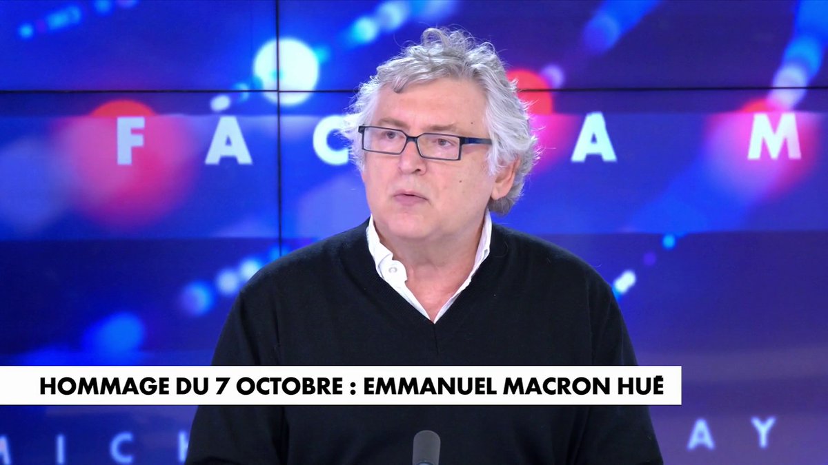 Michel Onfray sur les sifflets contre Emmanuel Macron lors de l'hommage du 7 octobre : «Les juifs ont bien raison de le siffler», dans #FaceaMichelOnfray