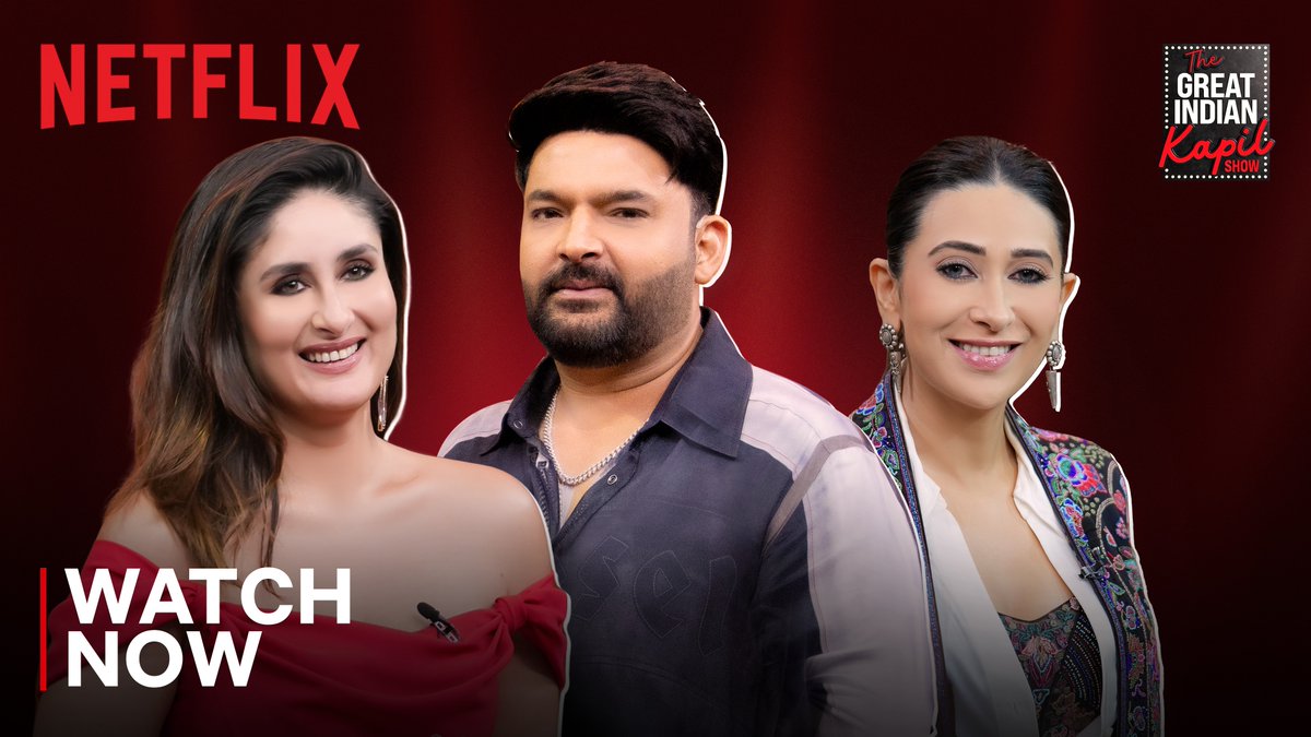 The OG Bollywood Queens are here to sweep you off your feet with their beauty, charm and masti 🤩 Watch #KareenaKapoorKhan and Karisma Kapoor in the new episode #TheGreatIndianKapilShow. #TheGreatIndianKapilShowOnNetflix