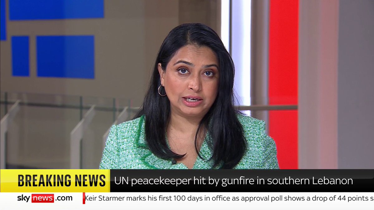 Another UN peacekeeping soldier shot and yet more shelling around UN buildings. Israel 🇮🇱 has declared war on UN peace keepers. Spain 🇪🇸, Italy 🇮🇹, Jordan 🇯🇴 and France 🇫🇷 call for a ban on arms sales to Israel 🇮🇱 What has Starmer 🇬🇧 done. Nothing.