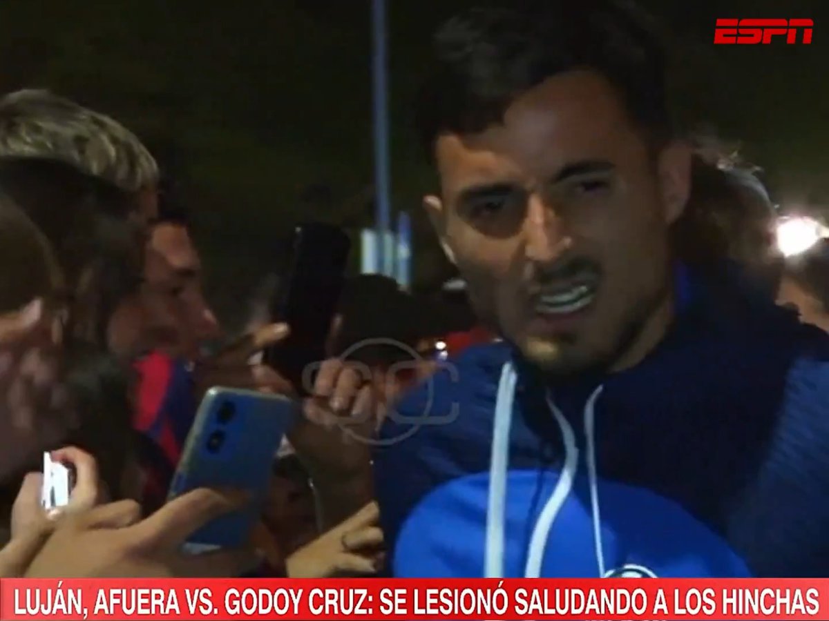 "Gonzalo Luján": Porque informan que se lesionó mientras saludaba a los hinchas de San Lorenzo en Mendoza