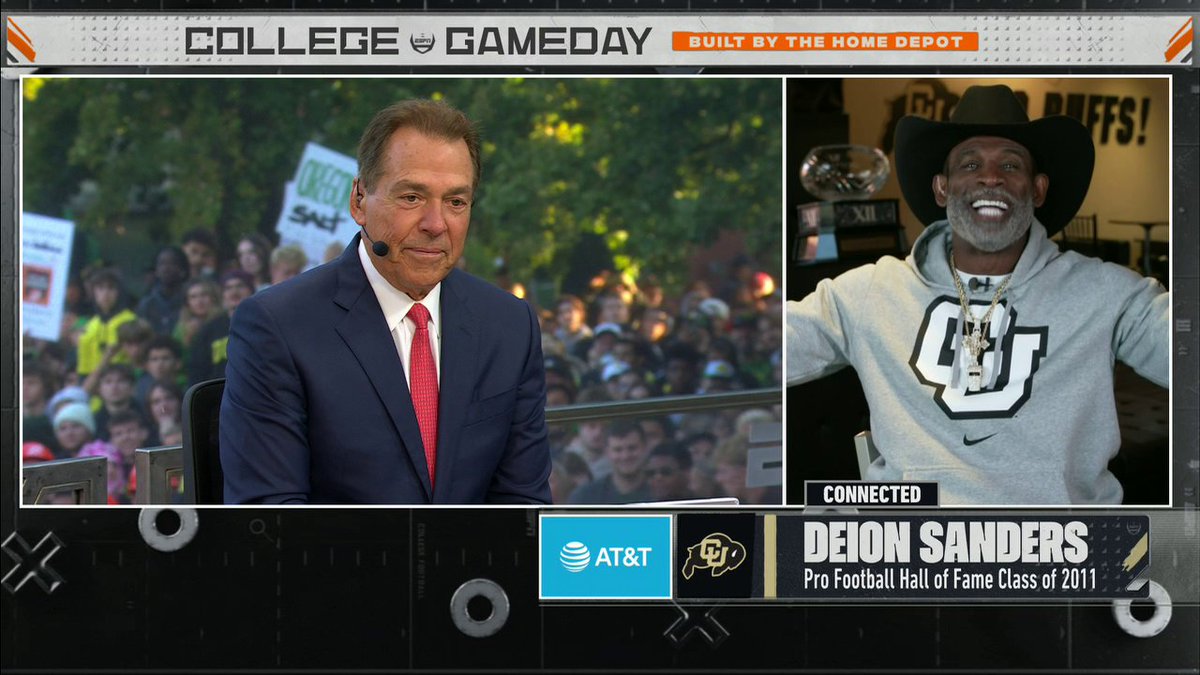 "I LOVE YA MS. TERRY!" 🤣 Deion Sanders had to show love after Ms. Terry picked Colorado over UCF 👏