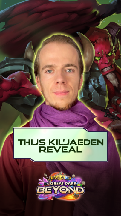 The infamous Eredar Lord, Kil'jaeden, makes his long-awaited Hearthstone debut in The Great Dark Beyond! Subjugate your opponent with endless Demons 🔥 Thanks to @G2Thijs for the reveal.