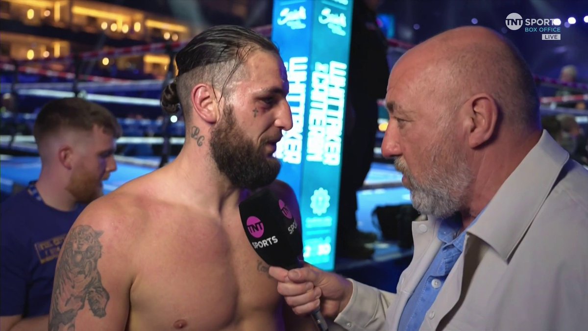 "His corner said 'stay down and pretend you're hurt', allegedly" 👀 LIAM CAMERON makes a huge claim as he calls for a rematch with Ben Whittaker. 🎙️ Steve Bunce #BeterbievBivol | #RiyadhSeason | BUY NOW on TNT Sports Box Office ▶️