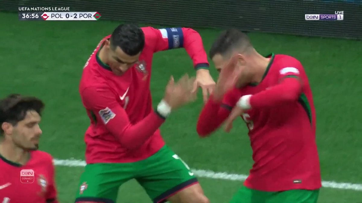 كريستيانو رونالدو يبصم على الهدف الثاني للبرتغال #دوري_الأمم_الأوروبية #البرتغال_بولندا #UEFANationsLeague