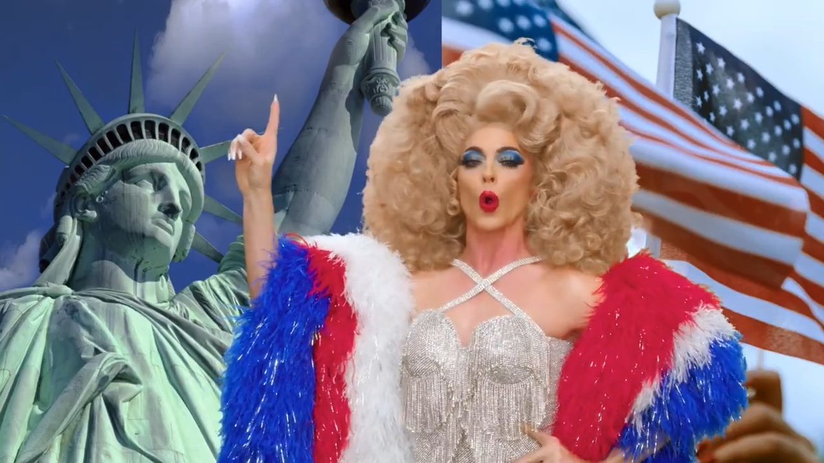 Let your flag fly high! 🇺🇸🦅 Alyssa Edwards #GlobalAllStars