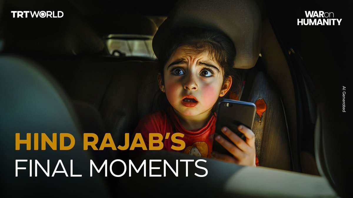 “Please, come get me.” These are the last words of 6-year-old Palestinian girl Hind Rajab, who was stuck in a car with the bodies of her slain family members before she, too, was killed by Israeli forces. This is the harrowing experience Hind endured in her final moments, recreated by AI