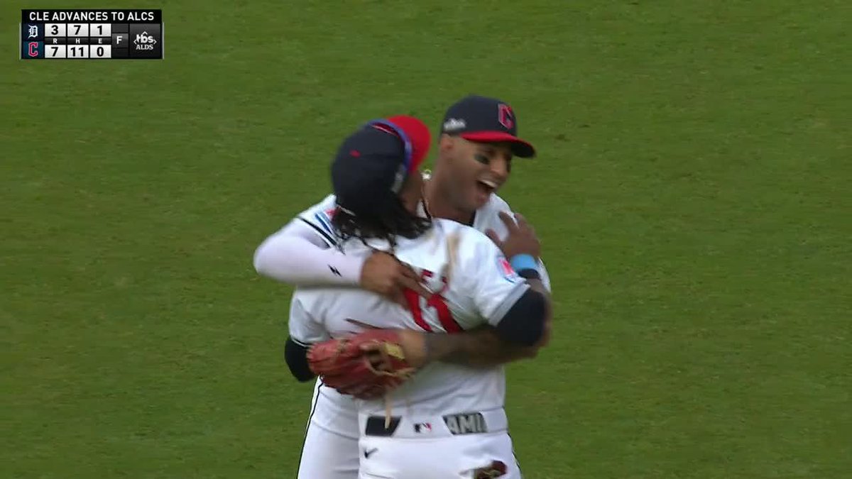 THE ENERGY IN CLEVELAND‼️ The Guardians are going back to the ALCS for the first time since 2016 🔥