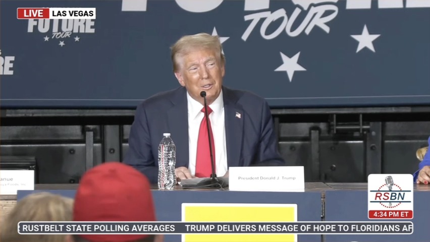 BREAKING: In a stunningly senile and incoherent moment, Donald Trump is talking about how Democrats want to ban cows and windows in buildings. This is deeply unserious stuff. Retweet to make sure every American sees this and knows Trump isn’t well.