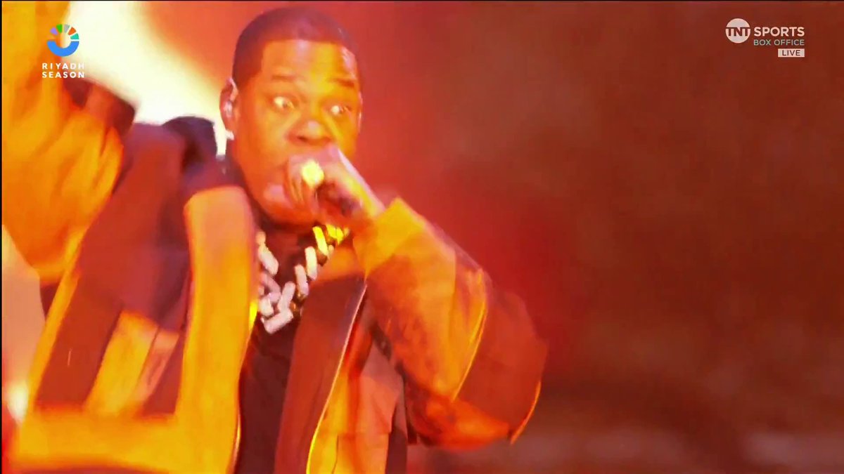 Hip-hop legend Busta Rhymes takes the stage in Riyadh 🎤 #BeterbievBivol | #RiyadhSeason | BUY NOW on TNT Sports Box Office ▶️