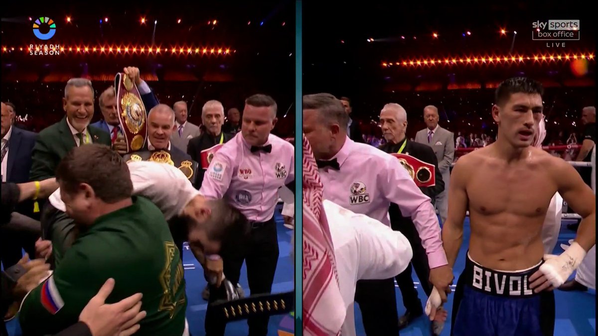 📍 114-114 📍 115-113 📍 116-112 The MOMENT Artur Beterbiev is crowned UNDISPUTED! 🏆 #BeterbievBivol | #RiyadhSeason