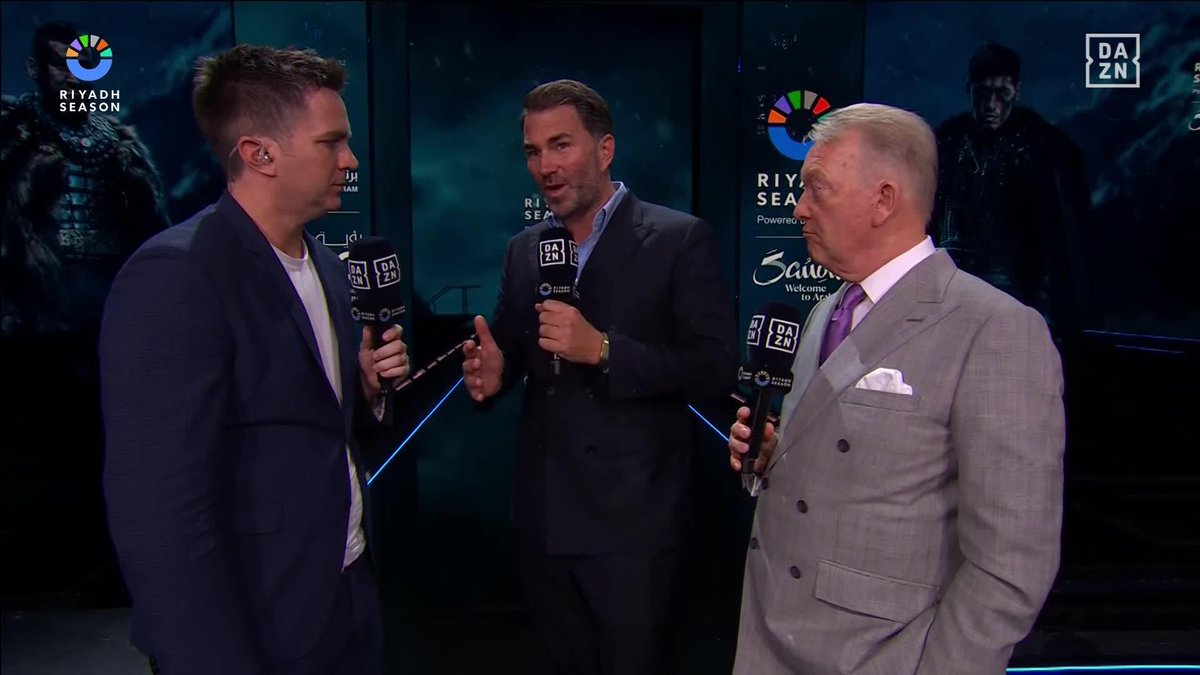 Eddie Hearn has just said on DAZN that Artur Beterbiev’s team were informed that they won the fight and began celebrating before the result was officially read wtf is going on in boxing?