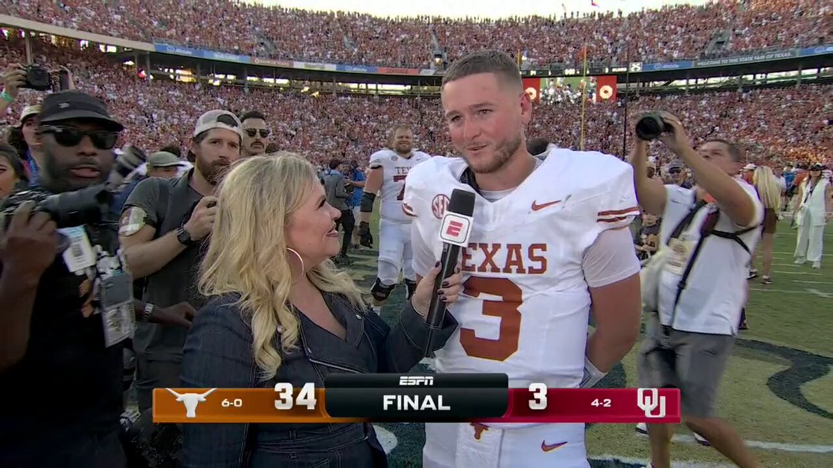 Quinn Ewers with the Golden Hat 🤠
