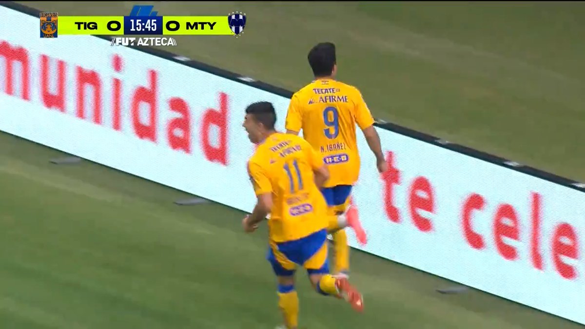 ¡Una gran asistencia de Osvaldo y qué remate del 'Tanque' para iniciar ganando este Clásico Regio! 😮‍💨🔥