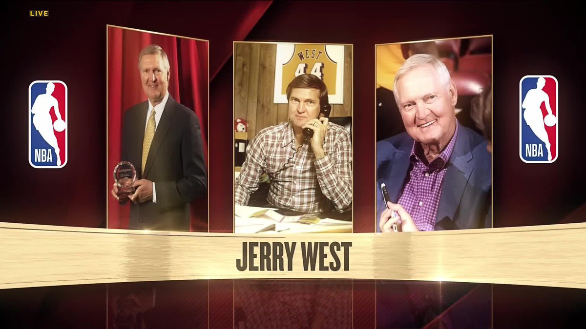 Jonnie West, son of the legendary Jerry West, accepted his late father's third Basketball HOF jacket and ring tonight ❤️👏 #24HoopClass