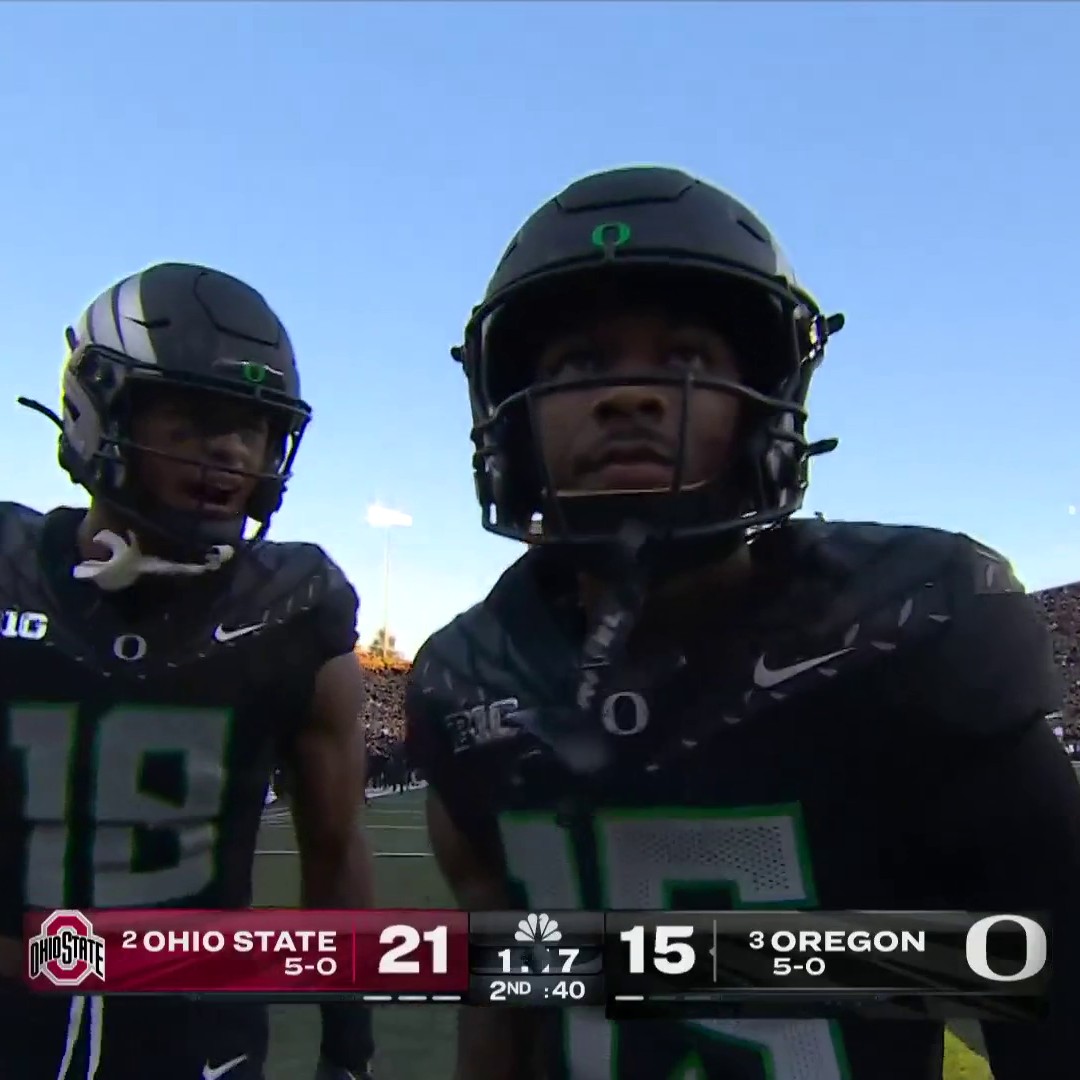 Took the top off 🚀 Dillon Gabriel ➡️ Tez Johnson #GoDucks