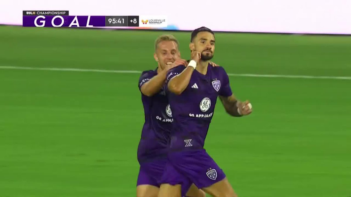ARTURO ORDONEZ OVERHEAD KICK WINNER IN THE 96TH MINUTE FOR @LOUCITYFC 😱