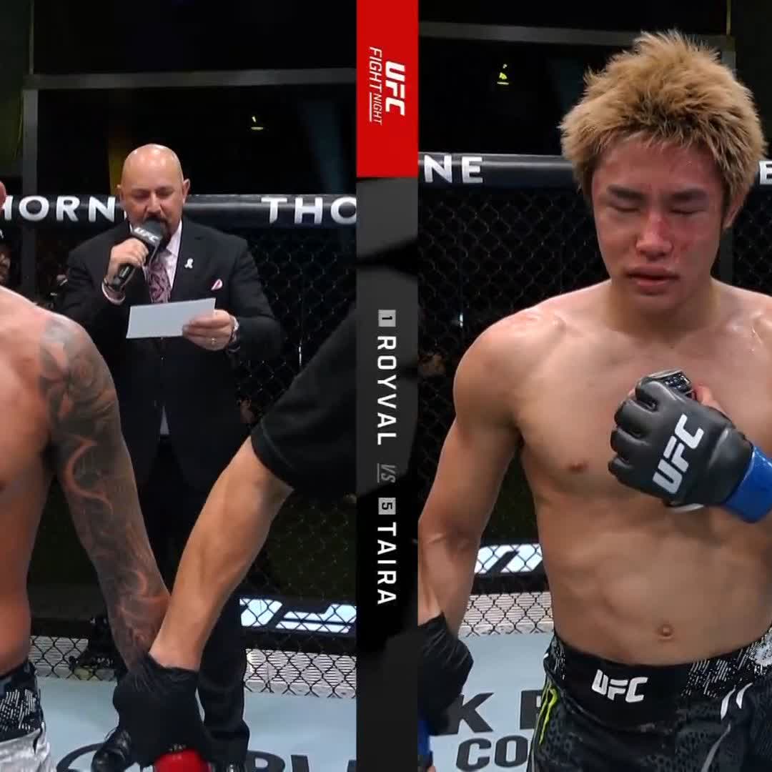 ロイバル×平良達郎 判定の瞬間! #UFCVegas98