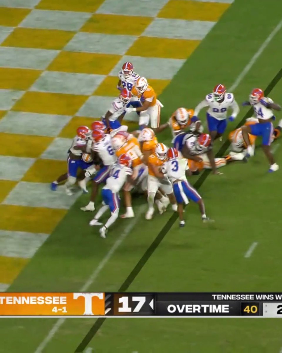 DYLAN SAMPSON CALLED GAME 😤 No. 8 Tennessee Football beats Florida in OT 🍊