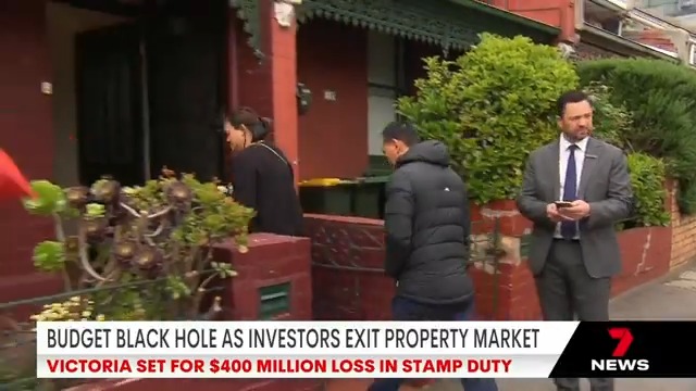 Victoria is staring down the barrel of a budget black hole as property investors leave the market. #7NEWS