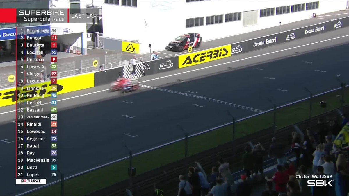 WHAT A CRAZY FINISH!🤯 Nicolò Bulega GETS Toprak Razgatlıoğlu ON THE VERY FINISH LINE!🔥🤯 #EstorilWorldSBK 🇵🇹