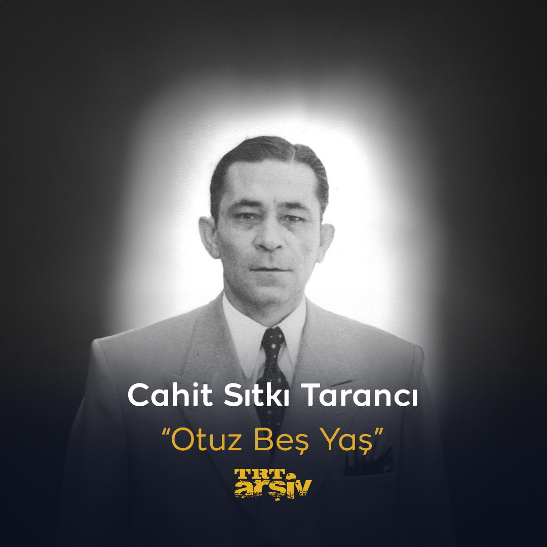 "Yaş otuz beş! Yolun yarısı eder" Türk edebiyatının usta şairlerinden #CahitSıtkıTarancı'yı unutulmaz şiiri #OtuzBeşYaş ile anıyoruz. 🌹