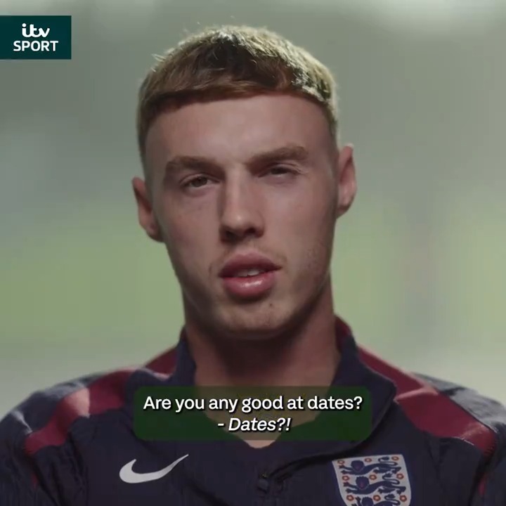 "DATES?!" For a split second, we think Cole Palmer thought Gabriel was asking about his dating history 🤣 #ITVFootball | Gabriel Clarke