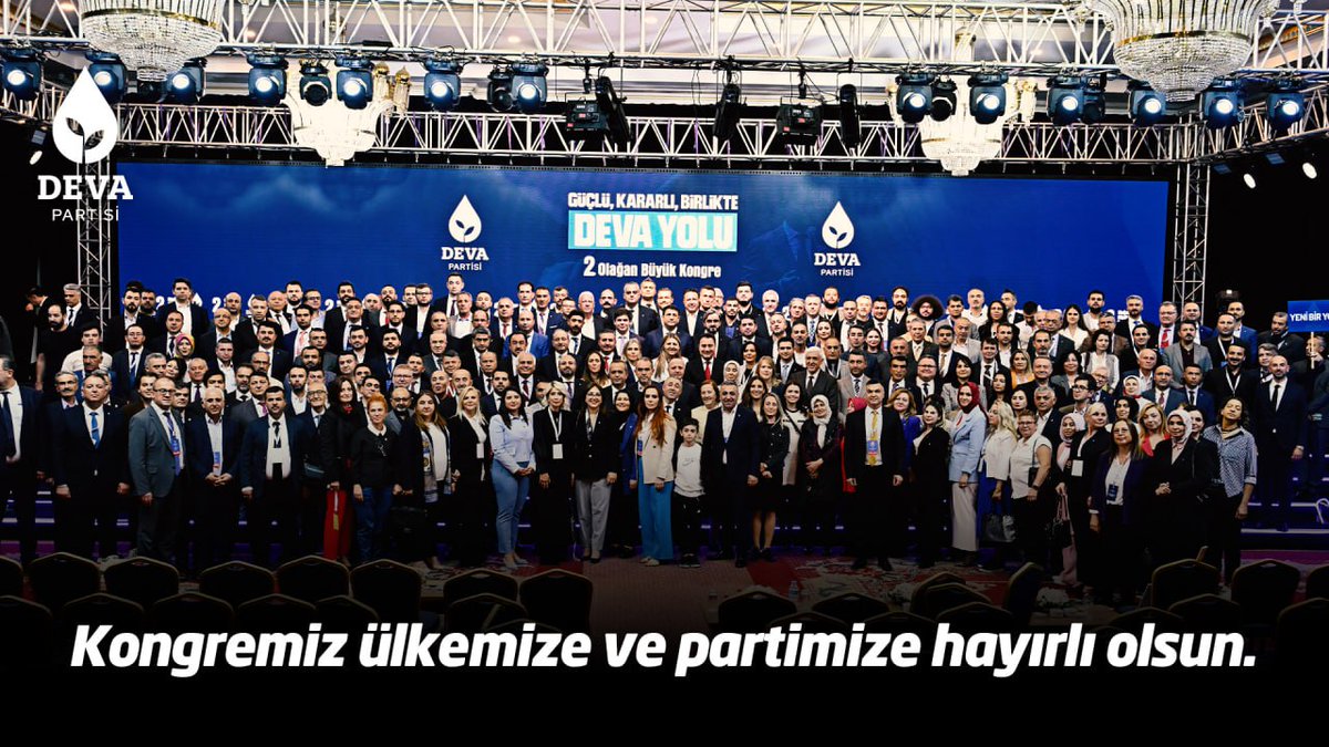 “Güçlü, Kararlı, Birlikte #DEVAYolu” diyerek 2. Olağan Büyük Kongremizi gerçekleştirdik. Kongremiz ülkemize ve partimize hayırlı olsun. Yolumuz açık olsun.