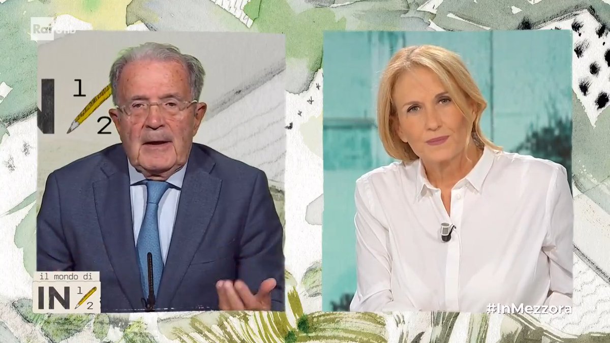 "Oggi l'unica soluzione è che gli #USA smettano di dare armi a #Israele, ma ora, prima delle presidenziali, è impossibile. Però gli Stati Uniti non possono permettersi di avere tutta l'#Europa contro". Romano #Prodi a #InMezzora di Monica Maggioni.