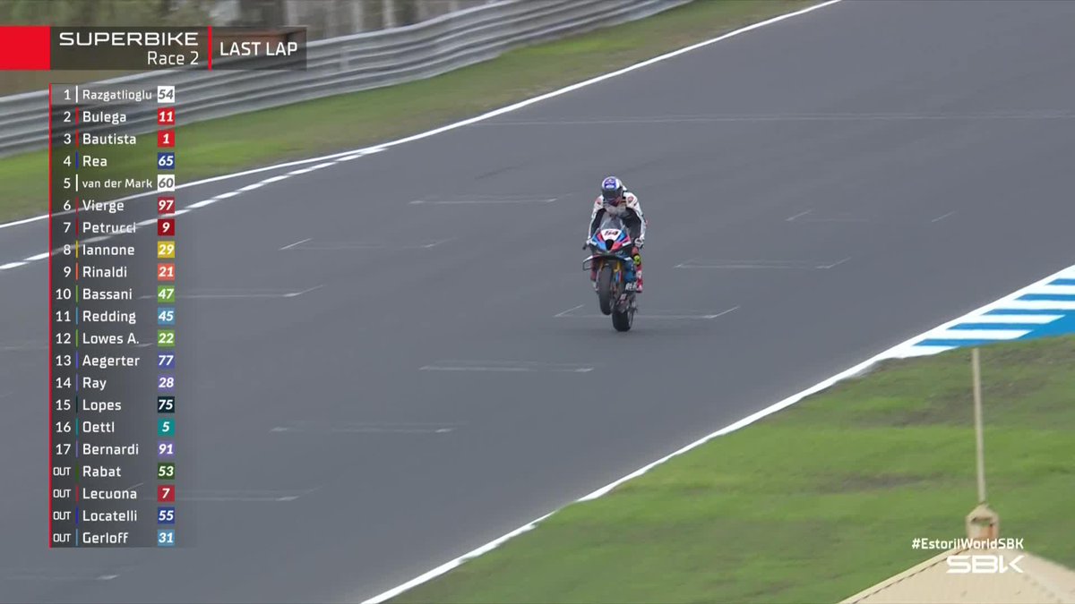 🏆 7oprak wins Race 2!🏆 Another trophy in El Turco's pocket👏 But the title fight goes to Jerez...👀 #EstorilWorldSBK 🇵🇹