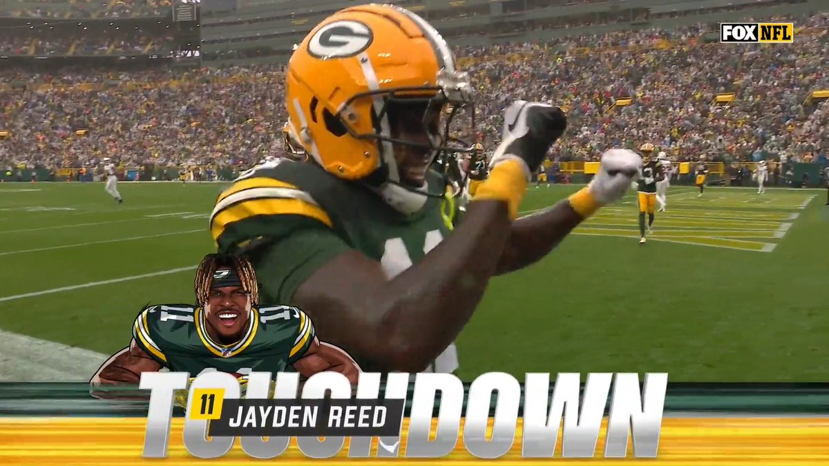 Bird is the word. TOUCHDOWN. JAYDEN. REED. #AZvsGB