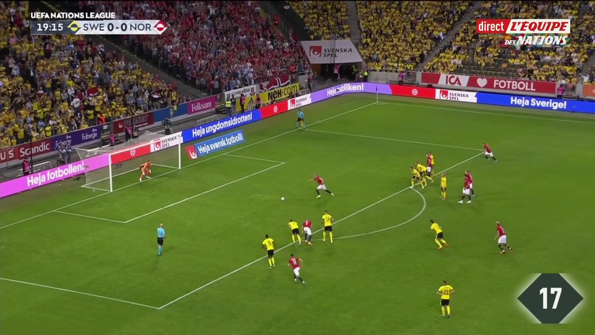 🔥 Erling Haaland, le monstre, l'ovni, le cyborg… À 24 ans, il est déjà devenu le meilleur buteur de l'histoire de la Norvège ! Pour marquer le coup, voici ses 34 buts en sélection !