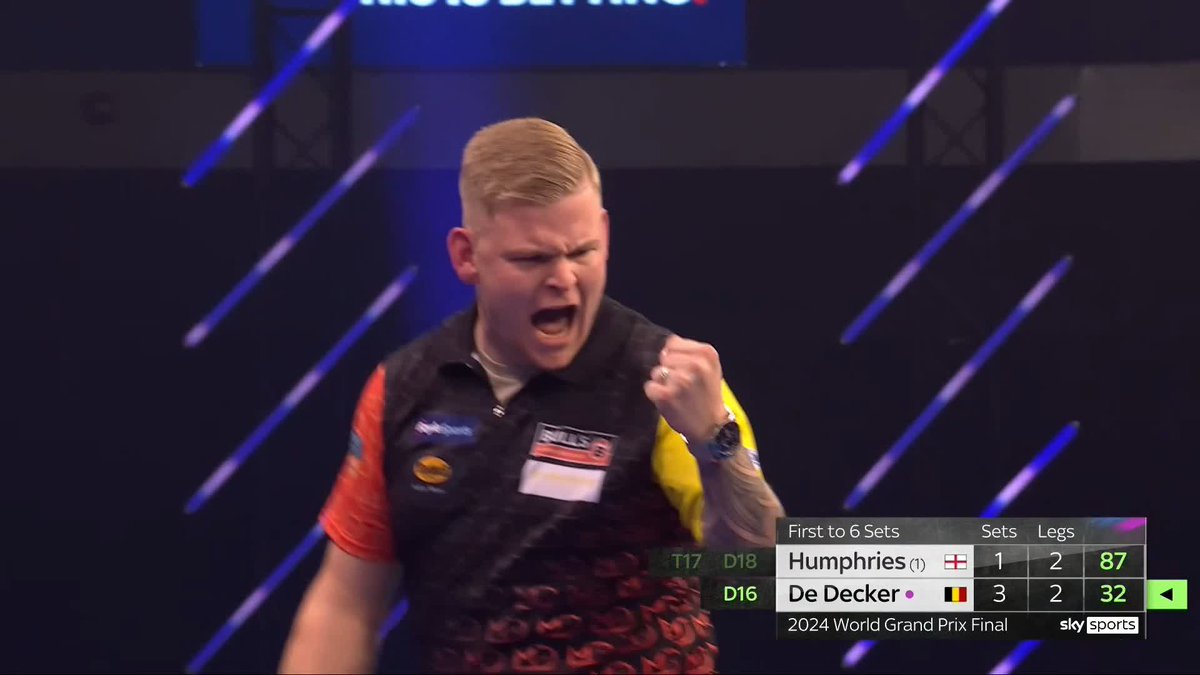 MIKE MARCHES ON! Mike De Decker is two sets away from World Grand Prix glory! The Belgian keeps his cool to clinch a FOURTH consecutive set against the world number one! 📺 #WGPDarts | Final