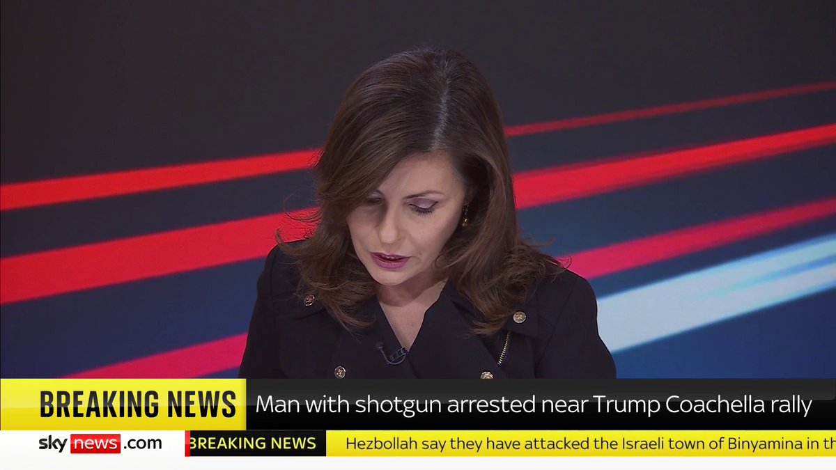 BREAKING: Man with shotgun arrested near Trump Coachella rally 📺 Sky 501, Virgin 602, Freeview 233 and YouTube