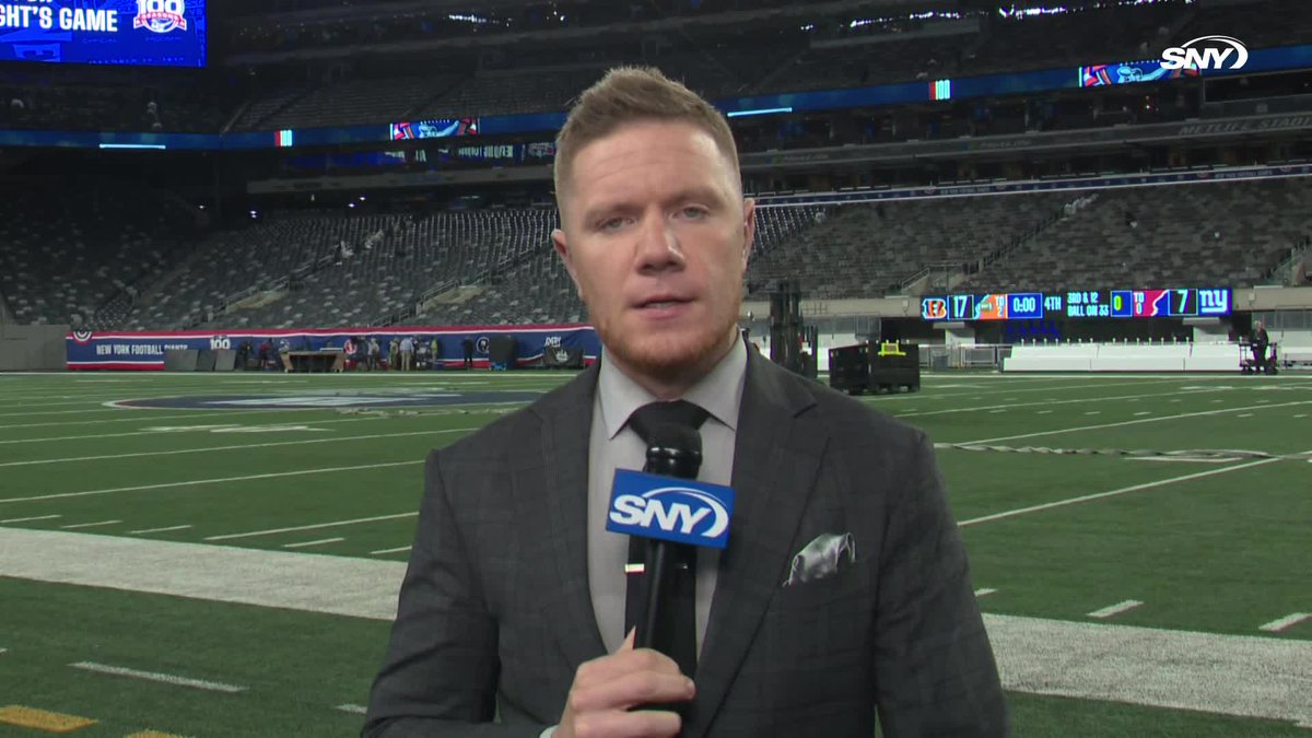 "This is a game the Giants are going to look back on with immense, immense frustration." Connor Hughes from MetLife Stadium after the Giants' 17-7 loss to the Bengals: