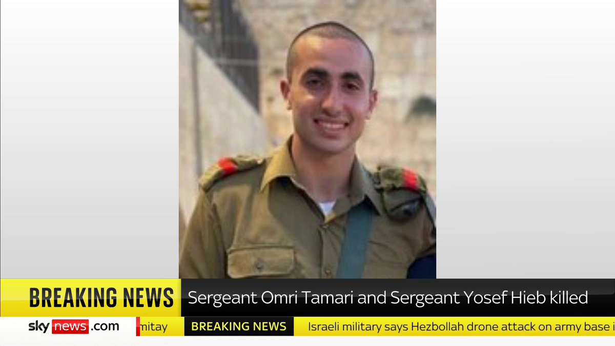 BREAKING: The four IDF soldiers killed in a Hezbollah airstrike on an Israeli military base in the north of the country have been named. 📺 Sky 501, Virgin 602, Freeview 233 and YouTube