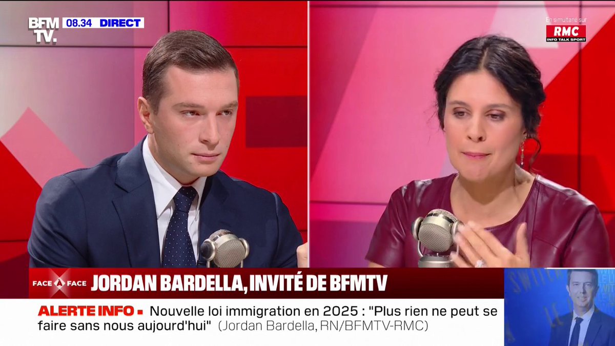 Jordan Bardella (RN): “Si ce gouvernement poursuit la politique de Emmanuel Macron, nous le censurerons”