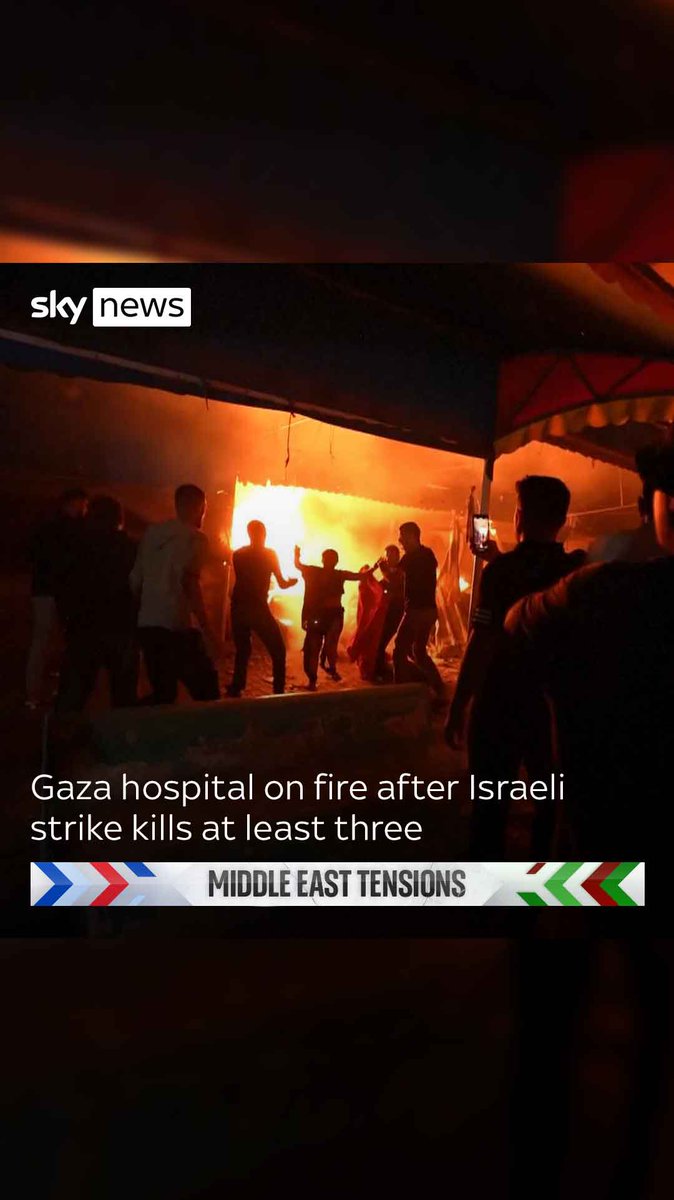 Dozens were injured after an Israeli strike on the Al Aqsa Martyrs Hospital in Gaza. The Israeli army said it conducted a 'precise' strike on Hamas militants in Deir al-Balah ⬇️