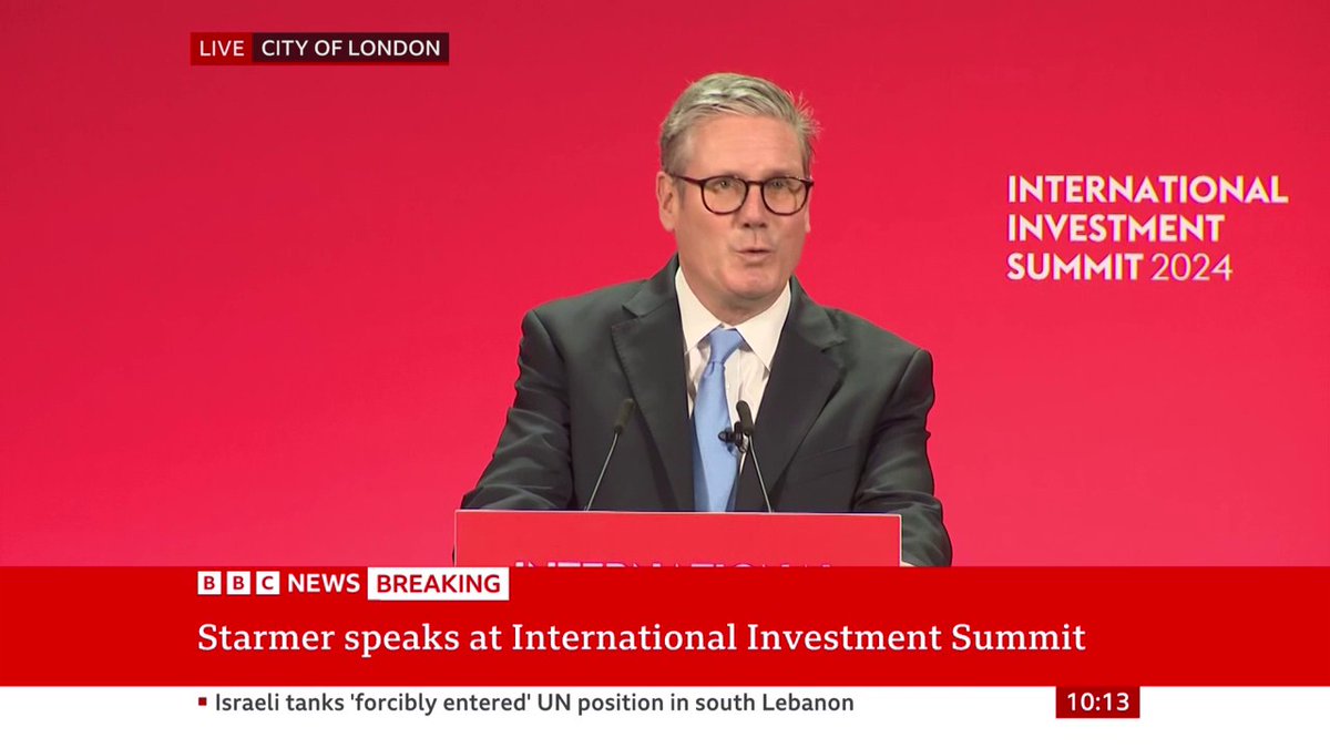 "Growth is the cause that binds us together... it's why we've made it the number one test of this government," Keir Starmer says I'm "determined" to make this country "the highest growing economy in the G7", the PM adds