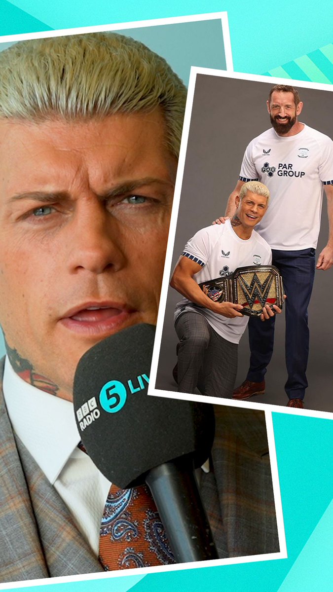 How WWE Champion Cody Rhodes became a die hard PNE supporter 😅 #BBCFootball #pnefc