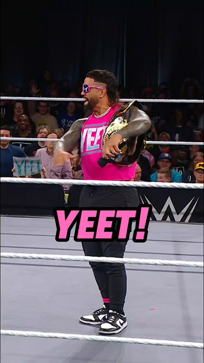 WHOOP THAT TRICK! YEET! WHOOP THAT TRICK! YEET! St. Louis was LOVING this interaction between Trick Williams and Jey Uso! 🙌 🔥 #WWENXT